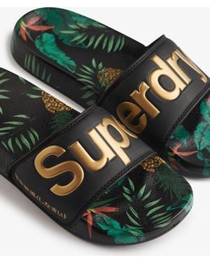 Superdry Strandslippers - Groen