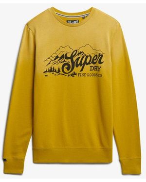 Superdry & Co Lo-fi Outdoors Relaxed Sweatshirt - Yellow
