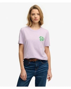 Superdry Sd & Co Relaxed T-Shirt - Purple