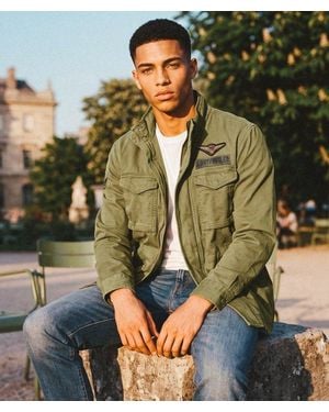 Superdry & Co Patched Military M65 Jacket - Green