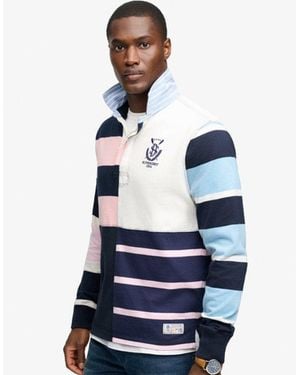 Superdry & Co Mix Match Rugby Top - Blue