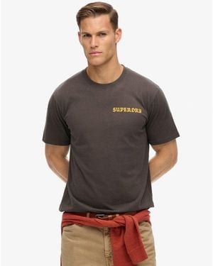 Superdry & Co Tattoo Graphic Loose Fit T-shirt - Grey