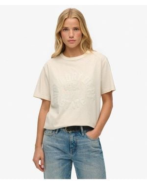 Superdry & Co Athletic Tonal Oversized T-shirt - White