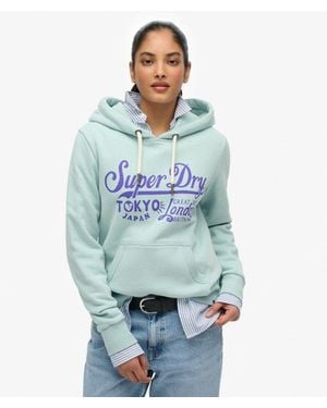 Superdry Tokyo London Hoodie - Blue