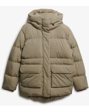 Superdry & Co Short Duvet Puffer Jacket - Green