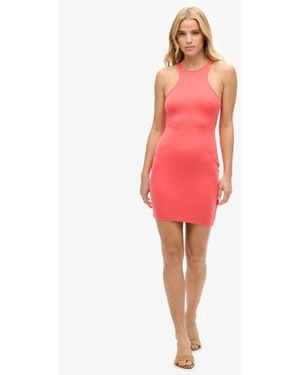 Superdry & Co Modal Jersey Racer Sleeveless Mini Dress - Red