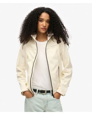 Superdry Hooded Classic Trekker Jacket - Natural