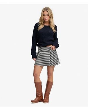 Superdry & Co Athletic Essentials Fold Over Skirt - Blue