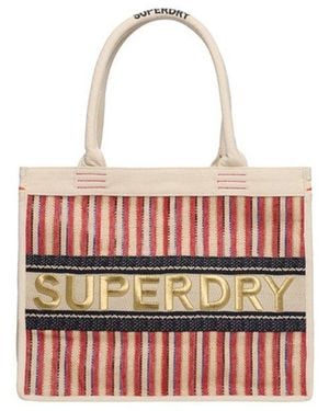 Superdry Luxe Embroidered Tote Bag - Pink