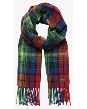 Superdry & Co Vintage Check Scarf - Red
