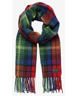Superdry Vintage Check Scarf - Red