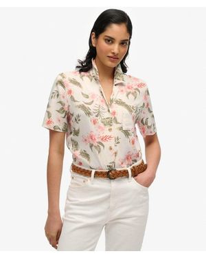 Superdry & Co Beach Resort Shirt - Natural