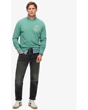 Superdry & Co Lo-fi Outdoor Mono Relaxed Crew Sweatshirt - Green