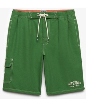 Superdry & Co Cargo 19-inch Boardshorts - Green