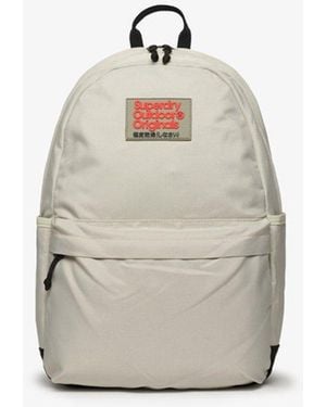 Superdry & Co Ladies Classic Logo Badge Montana Backpack - White