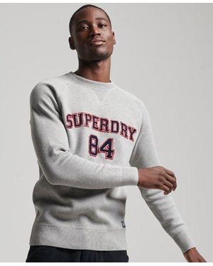 Superdry Varsity Crew Sweatshirt Marl - Gray