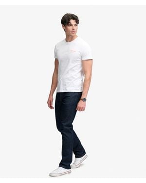 Superdry & Co Organic Cotton Vintage Slim Straight Jeans - White