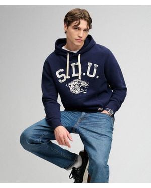 Superdry & Co Athletic Essentials Hoodie - Blue