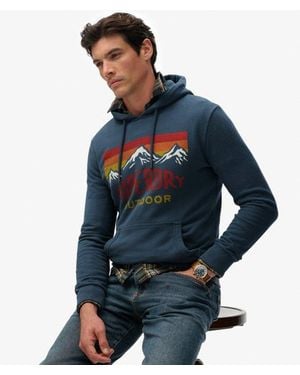Superdry & Co Mountain Relaxed Hoodie - Blue