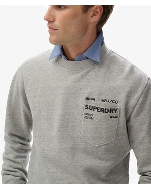 Superdry Utility Loose Sweatshirt - Grey