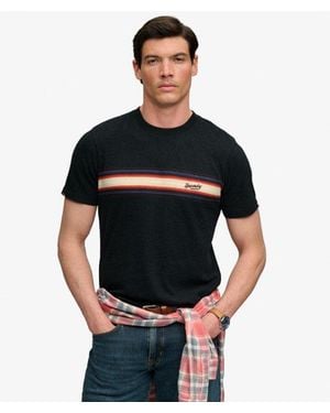 Superdry & Co Outdoor Stripe Logo Relaxed T-shirt - Black
