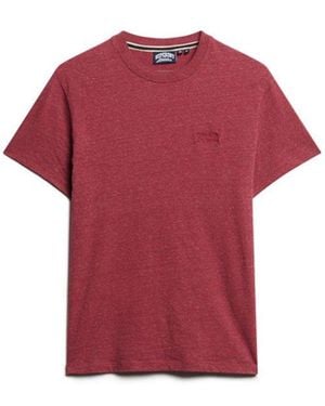 Superdry Organic Cotton Essential Logo T-shirt - Red