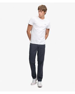 Superdry & Co Tapered Washed Chino Pants - White