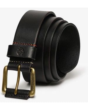 Superdry & Co Classic Leather Belt - Black