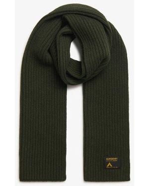 Superdry Workwear Knitted Scarf - Green
