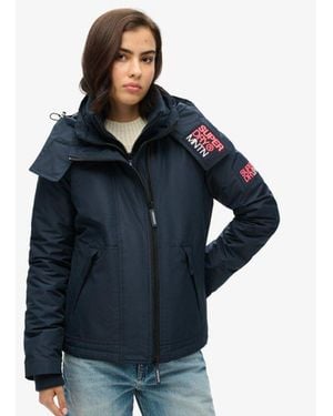 Superdry & Co Hooded Mountain Windbreaker Jacket - Blue