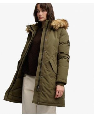 Superdry & Co Hooded Everest Parka Jacket - Green