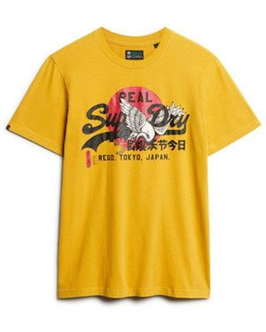 Superdry & Co Tokyo Graphic T Shirt - Yellow