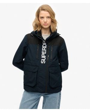 Superdry Colour Block Ultimate Windbreaker Jacket - Blue