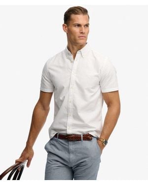 Superdry & Co Preppy Oxford Short Sleeve Shirt - White