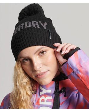 Superdry & Co Snow Beanie - Black