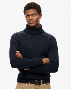Superdry & Co The Merchant Store - Roll Neck Jumper - Blue