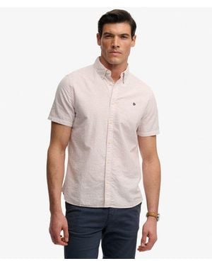Superdry & Co Classic Seersucker Short Sleeve Shirt - White