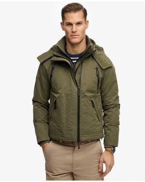 Superdry & Co Hooded Microfibre Arctic Windcheater Jacket - Green