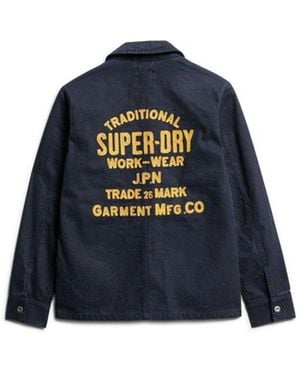 Superdry Canvas Chore Jacket - Blue