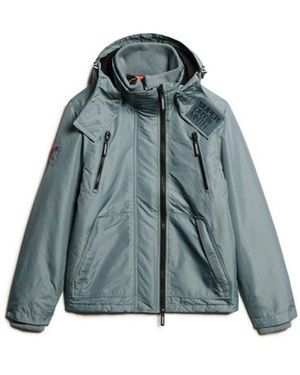 Superdry & Co Hooded Mountain Windbreaker Jacket - Blue