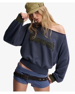 Superdry Bench X & Co Bench Bardot Oversized Sweatshirt - Blue