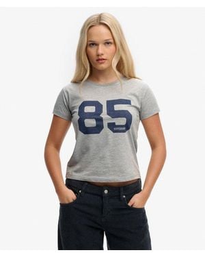Superdry Athletic Essentials Varsity Number T-shirt - Blue