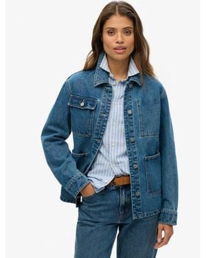 Superdry Denim Chore Jacket - Blue