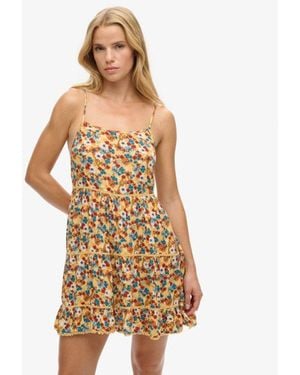 Superdry Mini Beach Cami Dress - Metallic