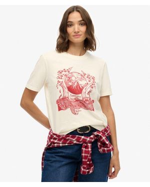 Superdry Tokyo Narrative Relaxed T-shirt - White