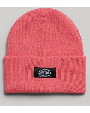 Superdry & Co Classic Knitted Beanie - Pink