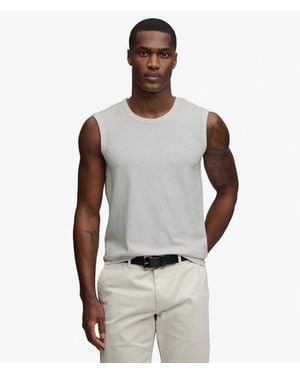 Superdry Classic Cotton Linen Tank Top - Grey