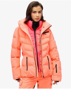 Superdry & Co Ski Luxe Puffer Jacket - Red