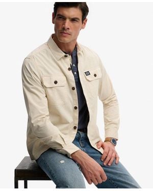 Superdry Two Pocket Overshirt - Natural