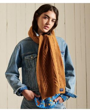 Superdry & Co Cable Lux Scarf - Yellow